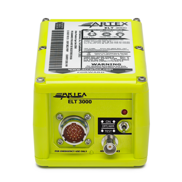 Artex ELT 3000 406 MHz Emergency Locator Transmitter ACR ARTEX